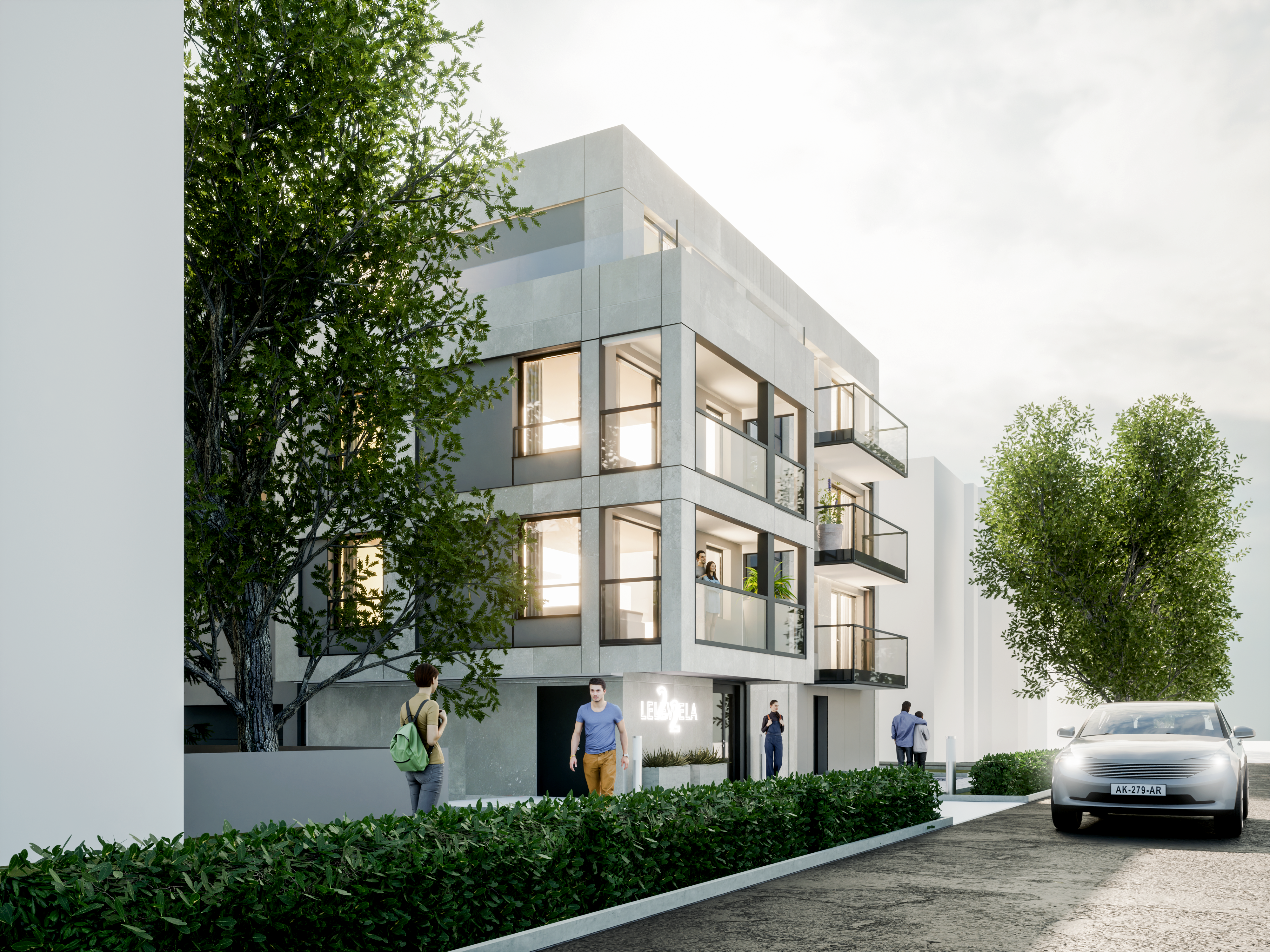 Widok ogrodu i tarasu